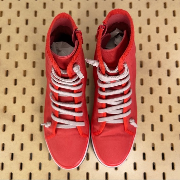 Camper Women’s Hoops Red Ankle Zip Sneaker Bootie Size US 9/ EU 40 - Picture 8 of 10